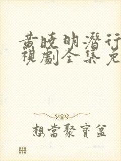 黄晓明潜行者电视剧全集免费观看