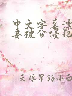 中文字幕漂亮人妻被公侵犯