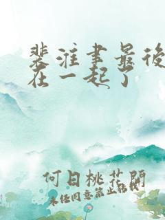 裴淮聿最后和谁在一起了