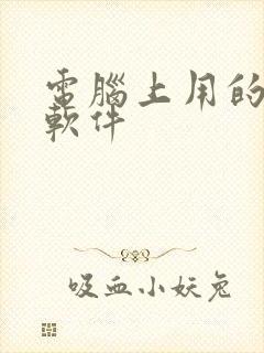 电脑上用的绘图软件