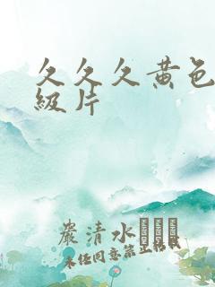 久久久黄色网一级片