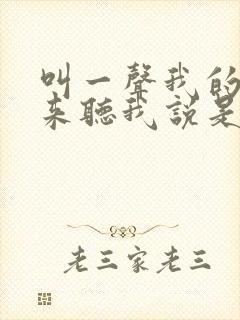 叫一声我的哥你来听我说是什么歌曲