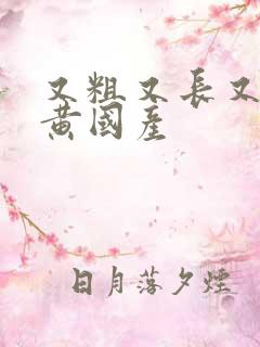 又粗又长又猛又黄国产