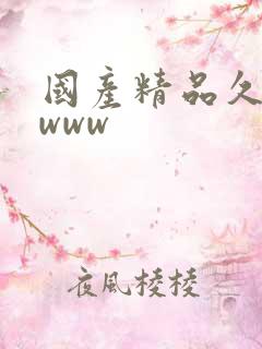 国产精品久久久www