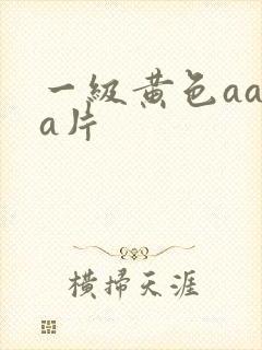 一级黄色aaaa片
