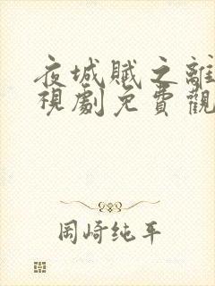 夜城赋之离生电视剧免费观看全集