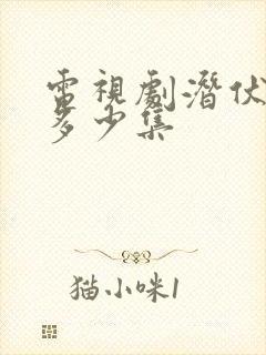 电视剧潜伏一共多少集