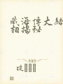 藏海传大结局真相揭秘