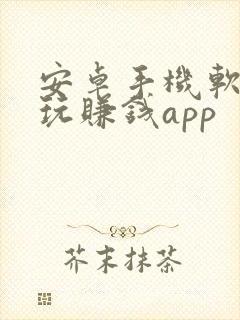 安卓手机软件试玩赚钱app