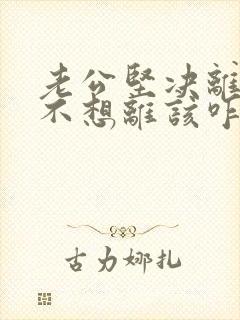 老公坚决离婚我不想离该咋样应对