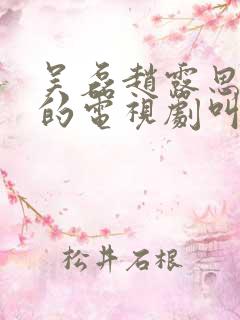 吴磊赵露思主演的电视剧叫什么