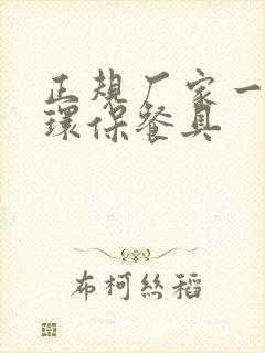 正规厂家一次性环保餐具