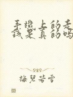 手机上的走路赚钱是真的吗