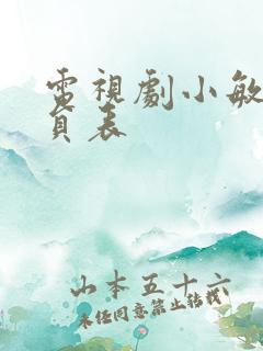 电视剧小敏家演员表