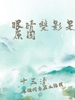 眼睛双影是什么原因