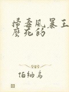 扫毒风暴王林怎么死的