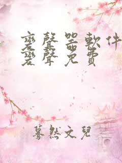 变声器软件实时变声免费