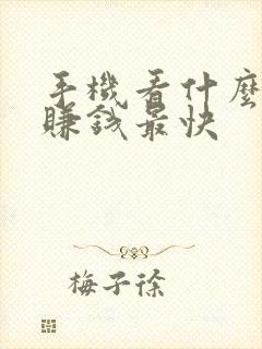 手机看什么视频赚钱最快