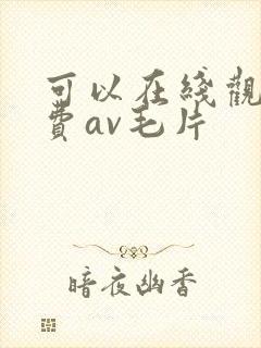 可以在线观看免费av毛片