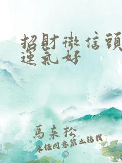 招财微信头像 运气好