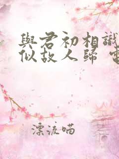 与君初相识·恰似故人归 电视剧