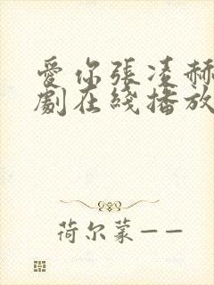 爱你张凌赫电视剧在线播放