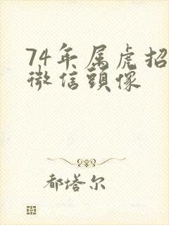 74年属虎招财微信头像