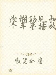 灿烂的风和海哪个平台播放