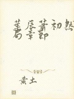 叶辰萧初然大结局章节