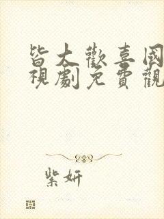 皆大欢喜国语电视剧免费观看全集