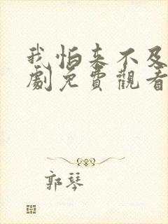 我怕来不及连续剧免费观看