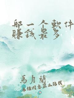 哪一个软件走路赚钱最多