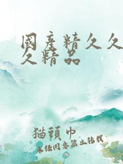 国产精久久久久久精品