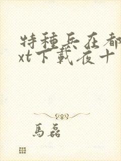 特种兵在都市txt下载夜十三