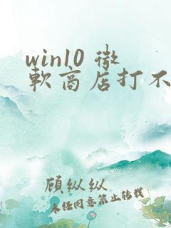 win10 微软商店打不开