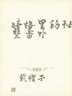 暗格里的秘密完整番外