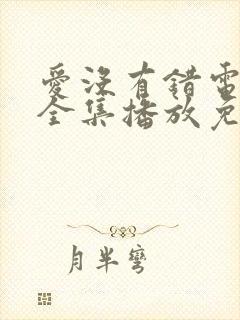 爱没有错电视剧全集播放免费