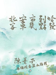 北安市到哈尔滨客车几点发车