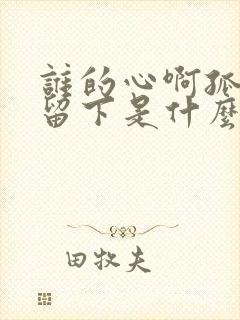 谁的心啊孤单的留下是什么歌