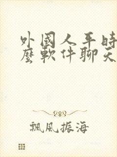 外国人平时用什么软件聊天