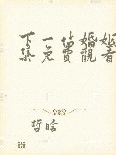 下一站婚姻34集免费观看电视剧