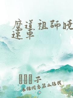 魔道祖师晓薛高速车