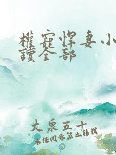 权宠悍妻小说阅读全部