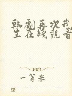 韩剧再次我的人生在线观看