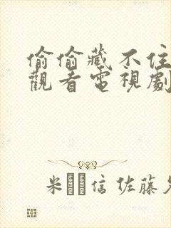 偷偷藏不住在线观看电视剧免费