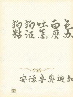 狗狗吐白色泡沫粘液怎么办