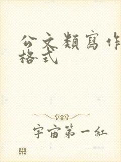 公文类写作模板格式