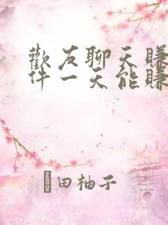 欢友聊天赚钱软件一天能赚多少钱