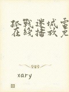 孤战迷城电视剧在线播放免费观看