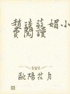 赵琰苏媚小说免费阅读